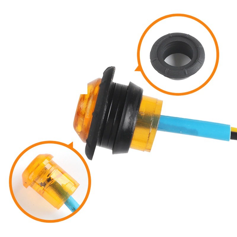 Источник 3smd СВЕТОДИОДНЫЙ грузовик боковой световой сигнал световой индикатор красочный маленький круглый свет Автомобильный свет