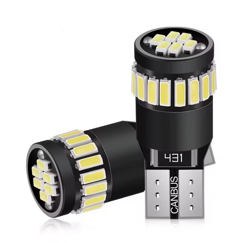 新車 LED 幅計ナンバープレートライト T10-4014-24SMD デコード W5W Canbus 車|undefined