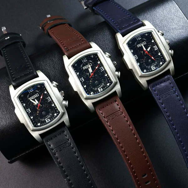 Korean Style Retro Trendy Fashion Student Quartz Watch Men's Belt High-End Square Casual Versatile Electronic Watch