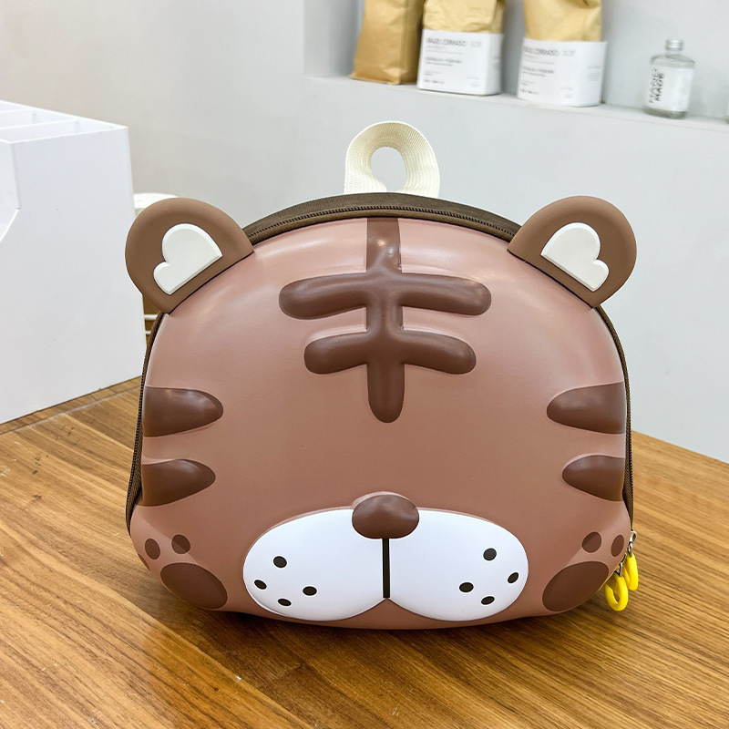 Nueva moda jardín de infantes mochila material EVA tigre de dibujos animados mochila de hombro para niños mochila de viaje casual para niños