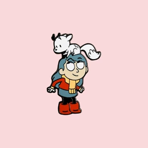 Hilda and Tewig Enamel Pins Fantasy Adventure Anime Character Merchandise Badges European and American Style Cartoon Brooches