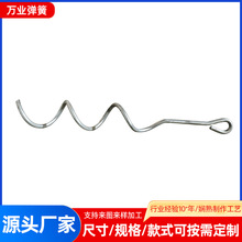 厂家提供圆钢线性折弯加工户外大棚加粗地埋波浪条形的折弯钉加工