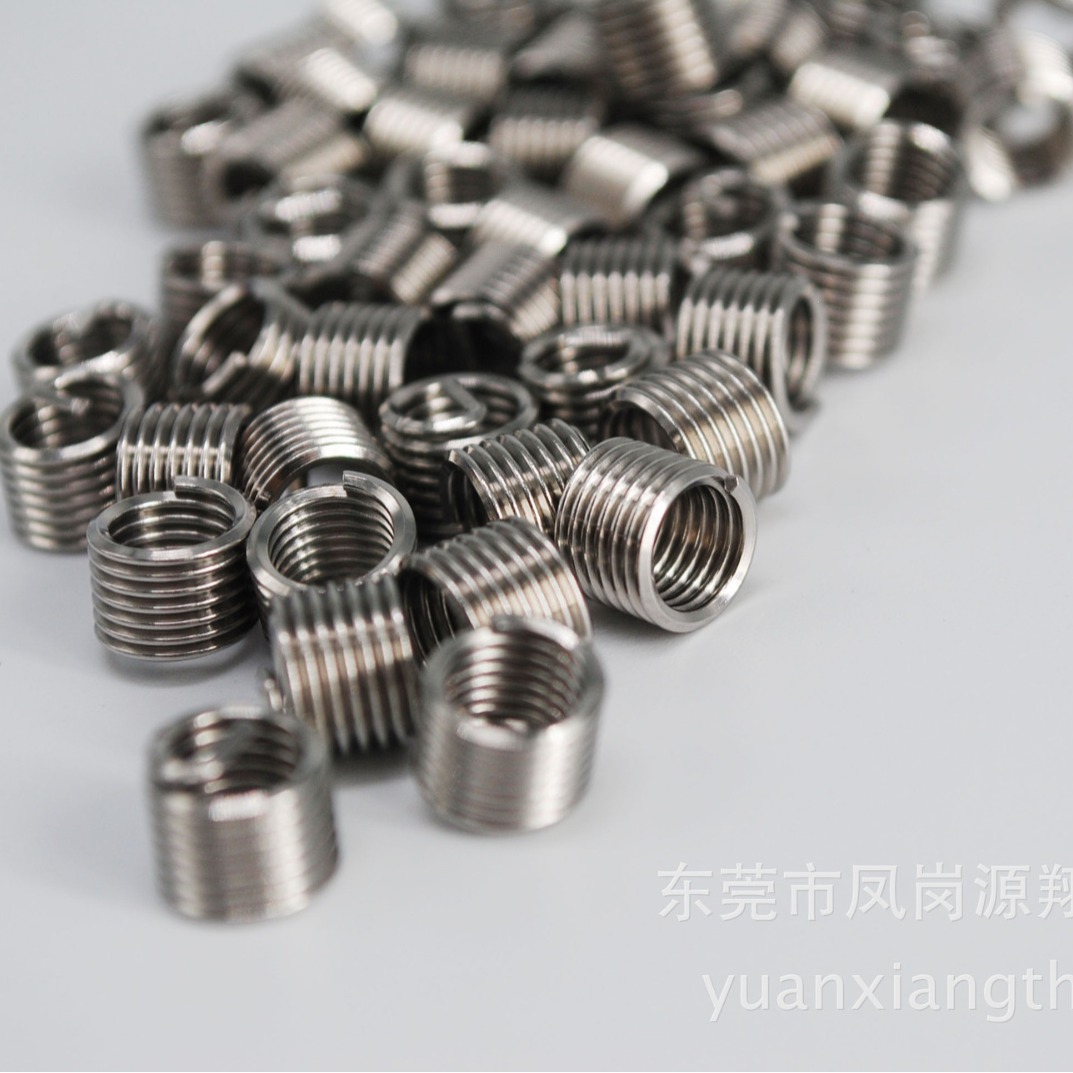 厂家直销304不锈钢钢丝牙套粗牙钢丝螺套/螺牙螺纹护套M10*1D-3D