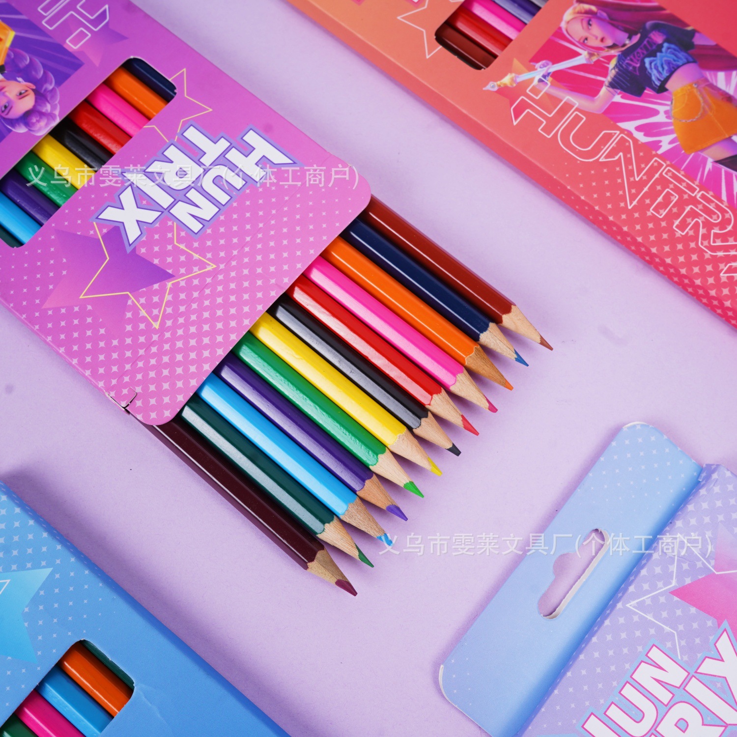 Caza de brujas 12 paquetes de dibujos animados K-POp lápiz para estudiantes de pintura de color especial lápiz de escritura suministro image 3