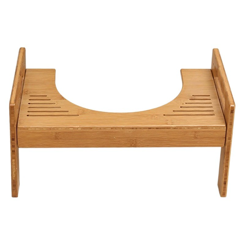 Бамбуковый и деревянный табурет для унитаза Табурет для ног для унитаза Регулируемый приподнятый табурет Бамбуковый ступенчатый пуфик