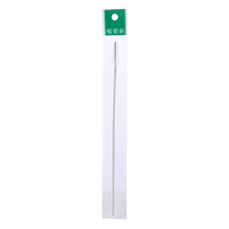 Separate packaging straw brush baby bottle straw spiral brush baby bottle accessories plastic cleaning brush nylon soft brush