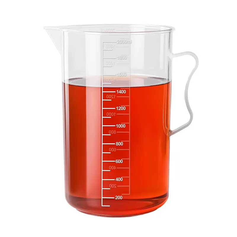 塑料量杯带刻度杯食品级厨房烘焙量杯奶茶店专用计量杯量桶大容量