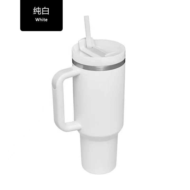 Nuevo transfronterizo 40oz mango de segunda generación Copa calentador de hielo Taza preservación del calor preservación en frío 304 taza de vacío de acero inoxidable con paja