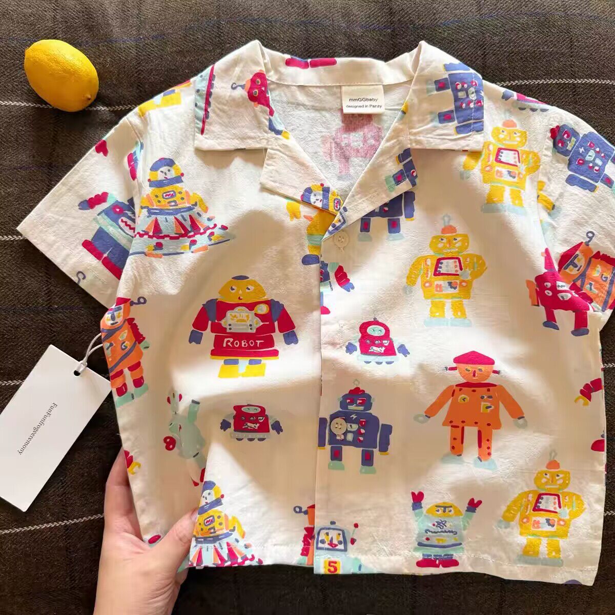 Children's summer cartoon thin shirt for men and women
