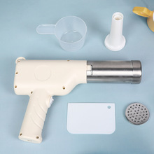 跨境手持面條機家用便攜式壓面機自動餄烙面機不銹鋼面條機灌腸機