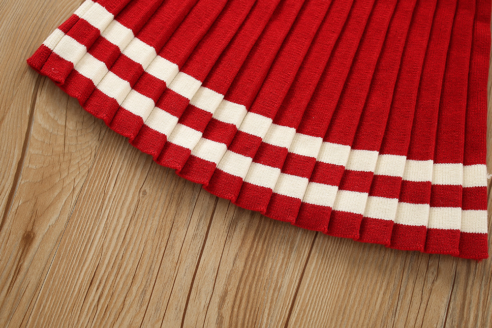 Mädchen Pullover Und Plissee Prinzessinnenkleid Zweiteiler Set_voghion.com