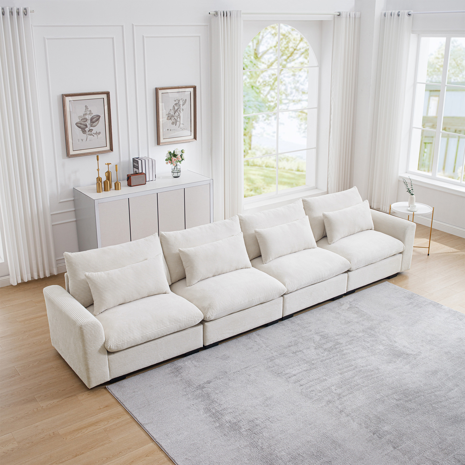 Sofá de madera sólida nórdica combinación de madera de cera blanca moderna miniatura nueva tecnología china sofá de cuero de tela