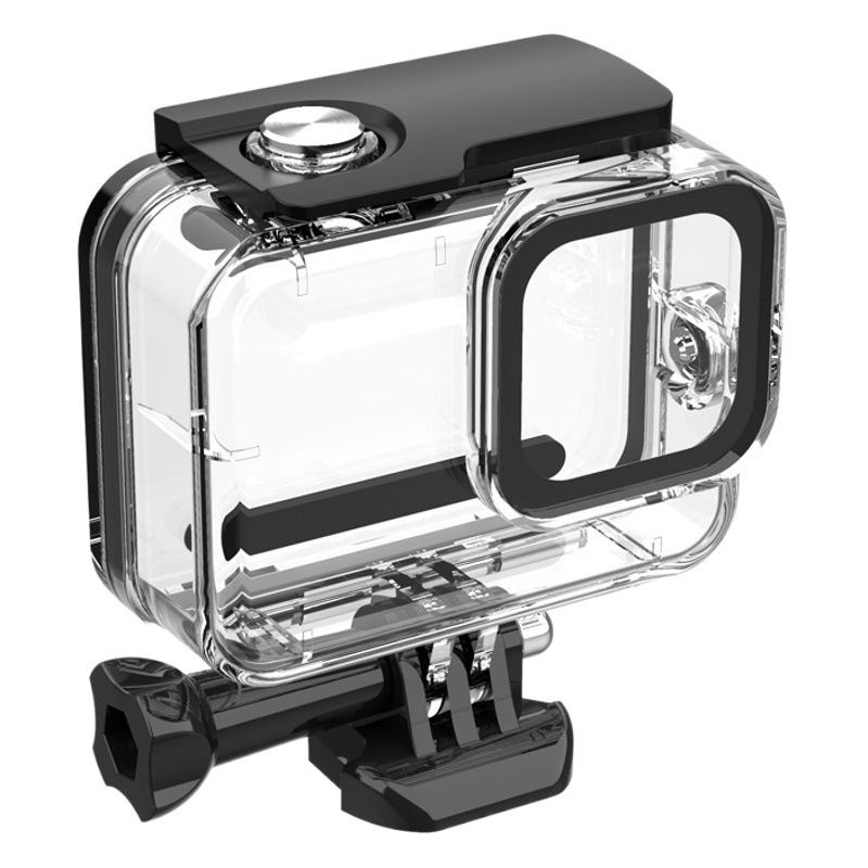 Aplicable a gopro accesorios héroe 8 Shell impermeable PROTECCIÓN DE BUCEO tiro gota protección transparente Shell