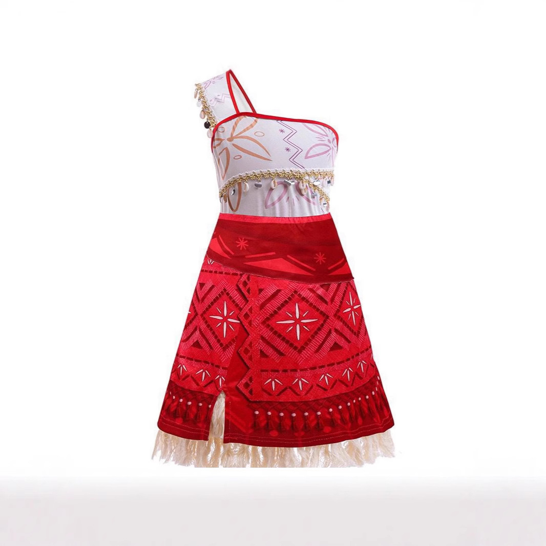 Cross-Border Adult and Kidsren's Moana 2 Moana Same Style Performance Costume Moana Maui Dress Halloween Costume