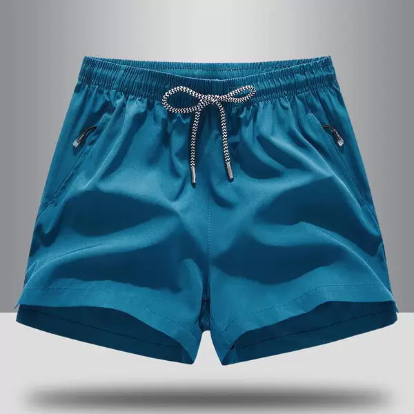 Summer lightweight loose men's quick-dry shorts, casual sports pants, breathable fitness, track and field, running training three-quarter pants