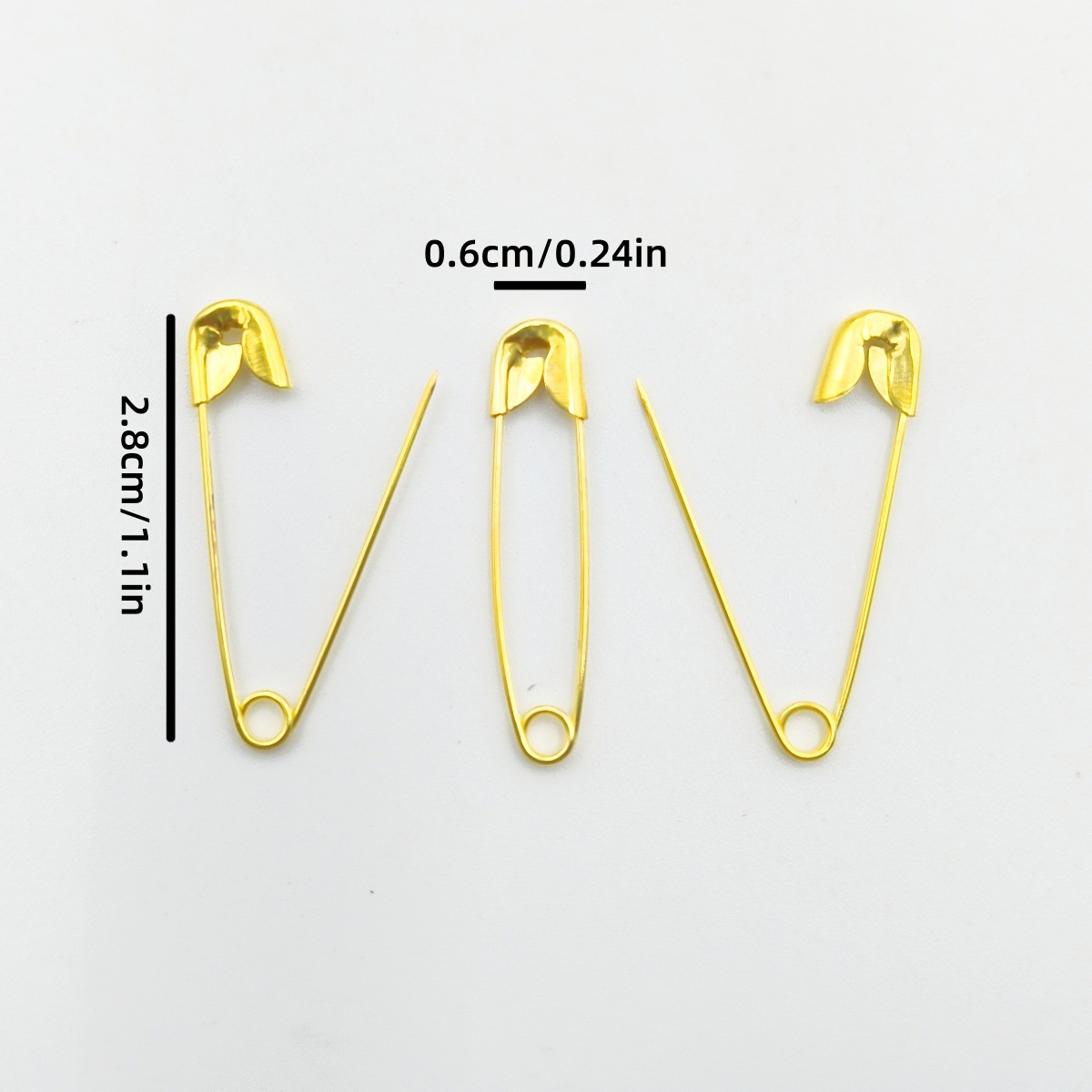 Fuente transfronteriza caja de seguridad oro pin pin colgante pin DIY accesorios de decoración pin pequeño 0 28mm