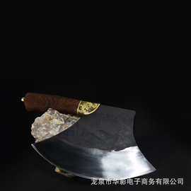 龙泉华影一件代发不锈钢菜刀厨房用刀超快锋利