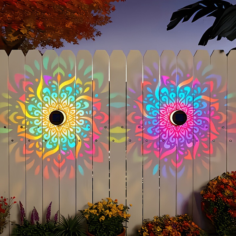 Cross-Border Amazon Solar Mandala Sunflower Wall Light Outdoor Garden Decoration Landscape Wall Light Cross-Border Amazon Solar Mandala Sunflower Wall Light Outdoor Garden Decoration Landscape Wall Light