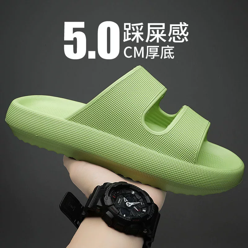 Летние нескользящие тапочки, men's slide для отдыха, спортивные пляжные сандалии