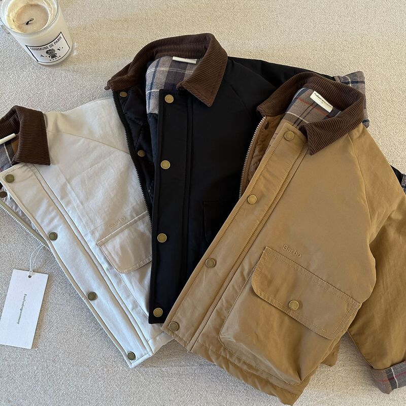 儿童加厚风衣2025冬款外套女童棉服男童棒球棉服童装外套冬现货|undefined