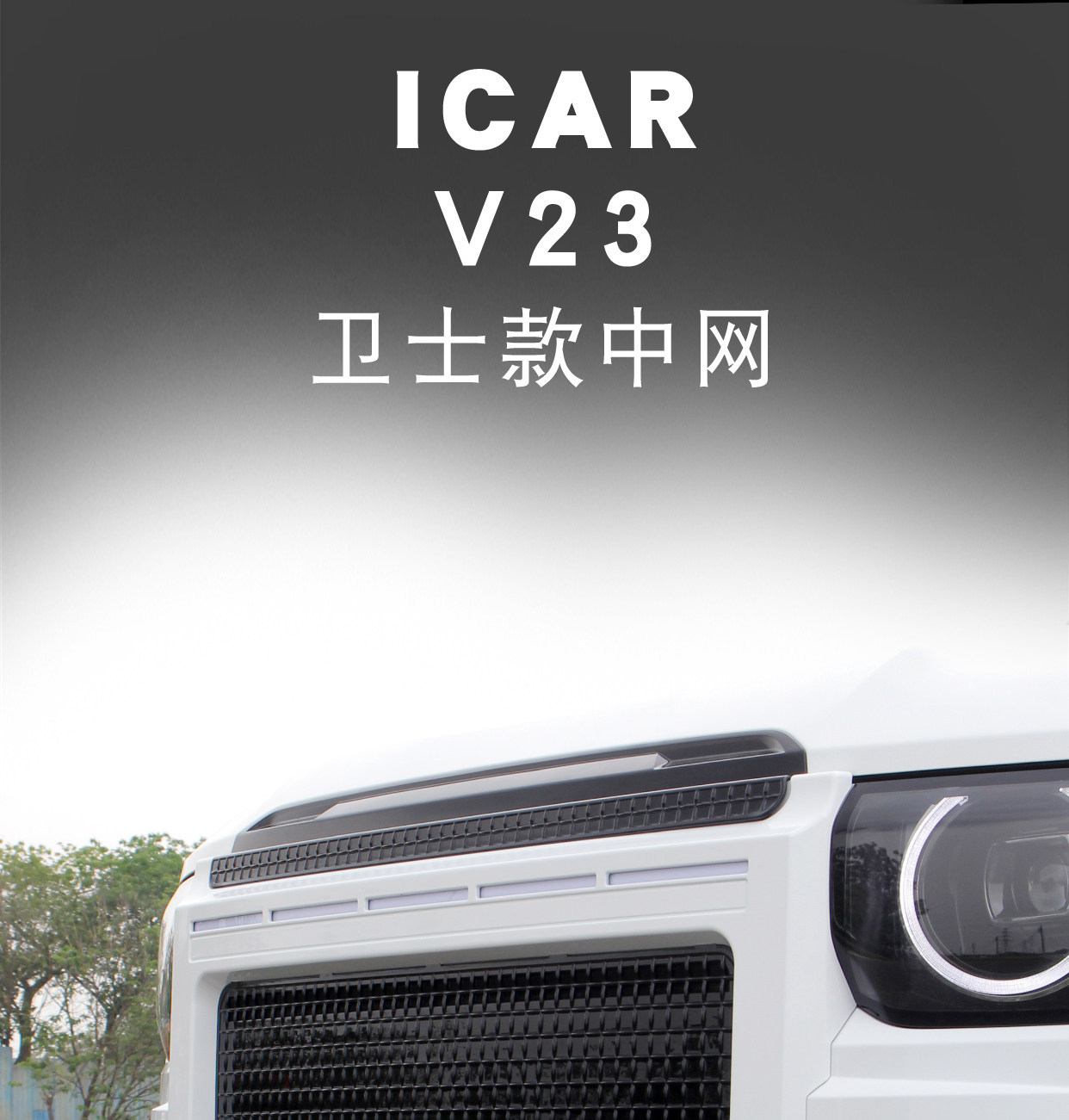Icar V27 Special Guard Model Grille Decorative Cover Insect-Proof Net Modification Part Abs Painted Honeycomb Air Intake Grille