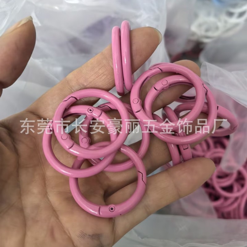 Labubu マカロン 33 ミリメートルスプリングバックル diy ジュエリー内径 25 ミリメートルオープンサークル 1.0inch カラースプリングサークル|undefined