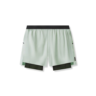 Special Men's Fake Two-Piece Sports Shorts American Running Training Breathable Loose Sports Marathon Shorts