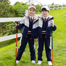 校服班服秋冬季套装冲锋衣一年级小学生幼儿园园服秋冬运动三件套