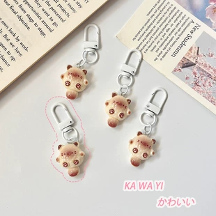 Брелок мультяшный сиамский кот милый подарок