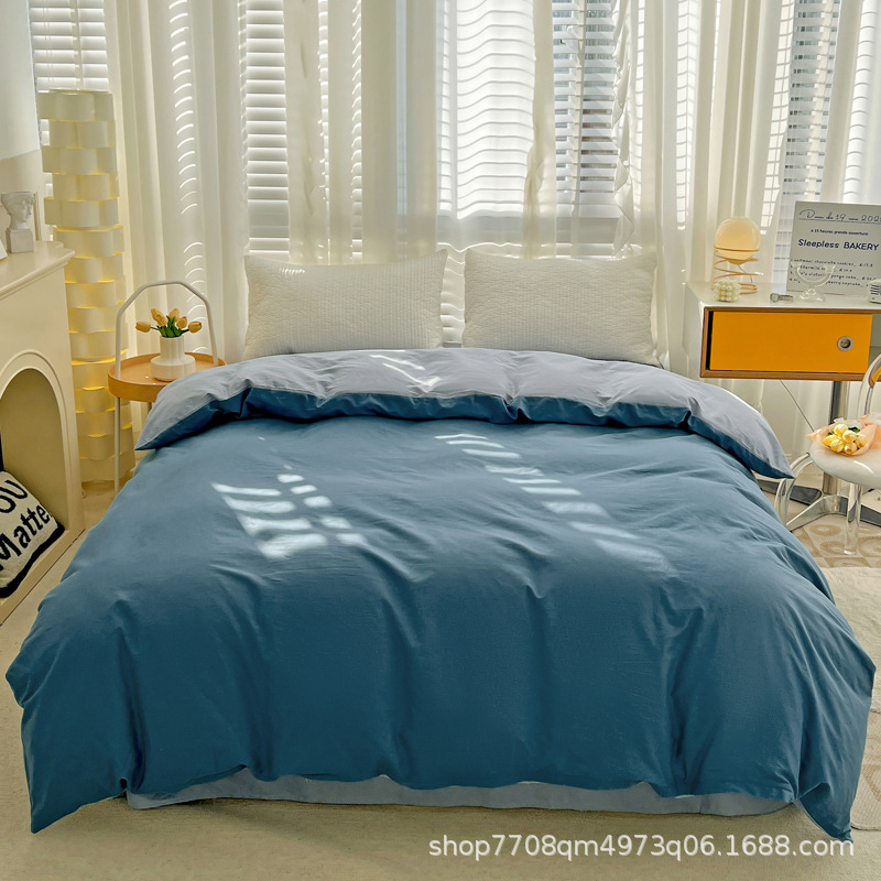 Pure Cotton Duvet Cover for Student Dormitory 1.5X2.0M Pure Cotton Quilt Cover 150X200X230 Breathable Quilt Cover 1.5m