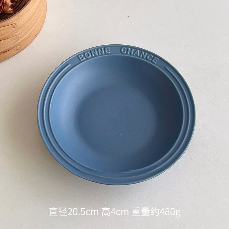 韩国风奶黄色陶瓷盘子可爱少女高颜值网红宿舍甜点蛋糕盘早餐|undefined