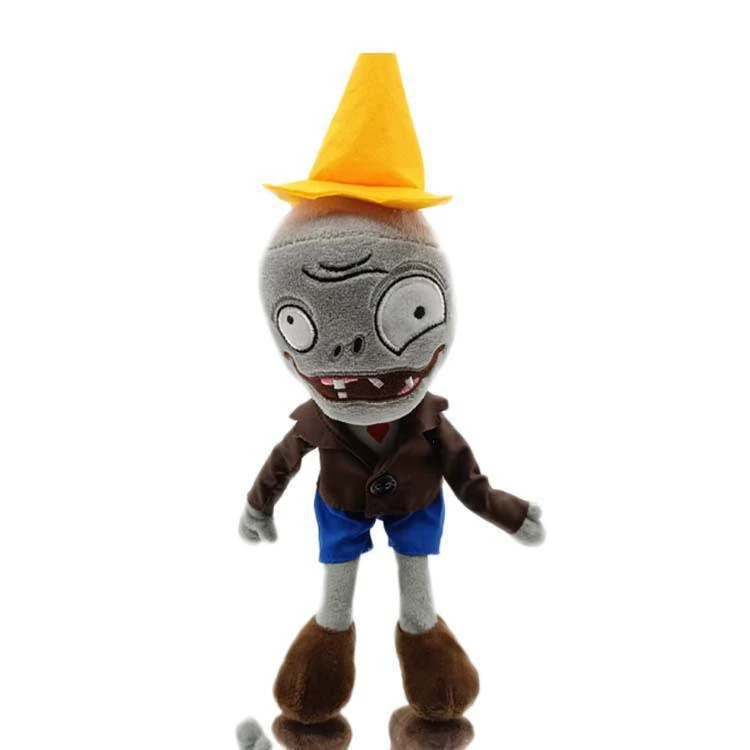 Мягкая игрушка 30 см Plants vs Zombies PVZ — бородатый зомби, декор