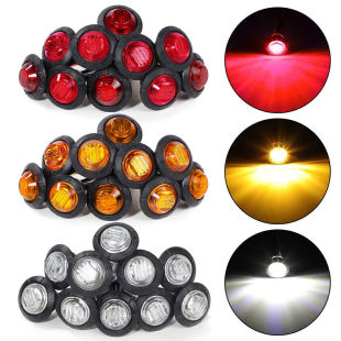Cross-Border 3/ 4inch 3Led Small Round Light 3Led Side Light Gap Light Mark Light Signal Light Srk-003