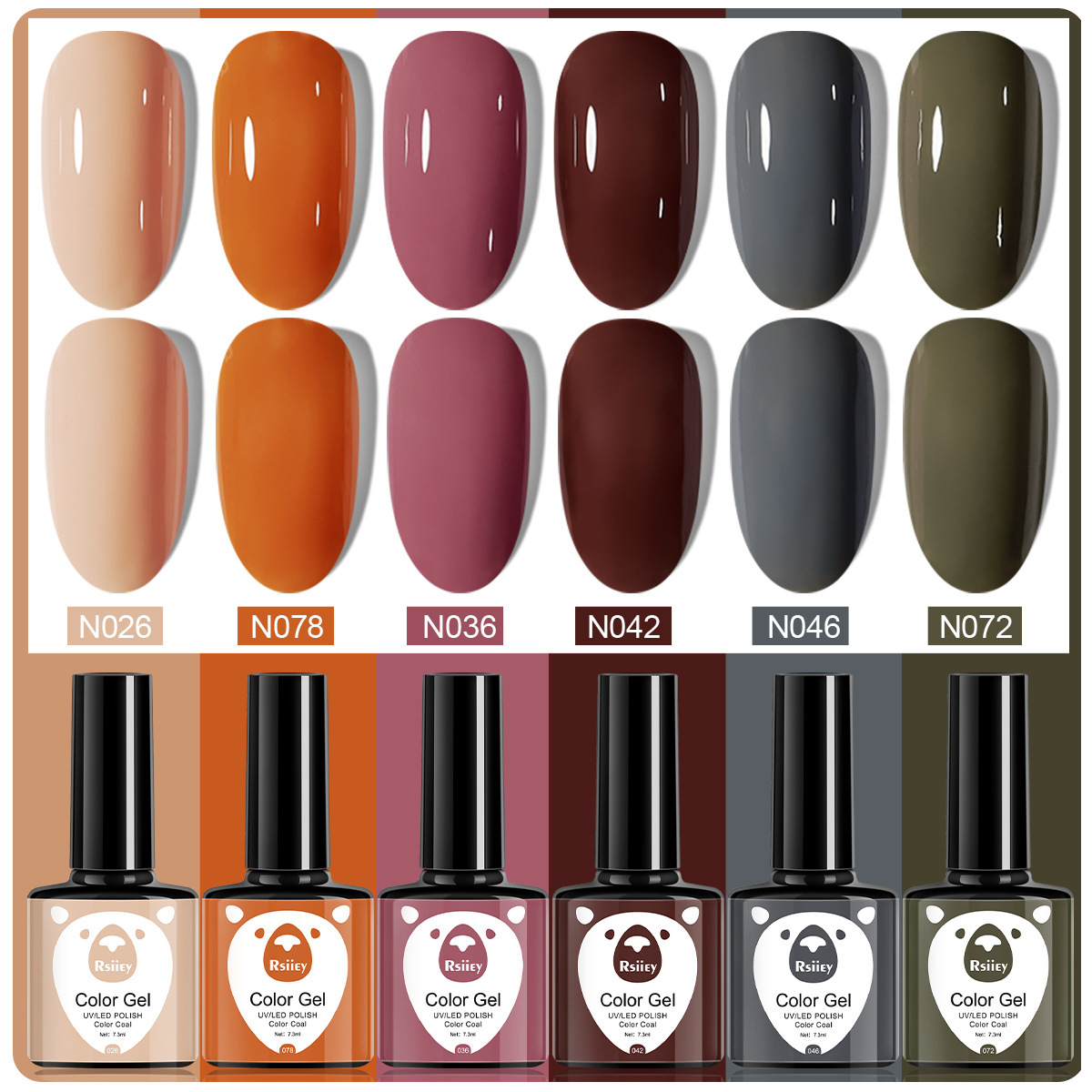 6 colores esmalte de uñas pegamento fototerapia embotellada color popular pintado brillante ojo de gato pegamento UV fototerapia pegamento esmalte de uñas traje de pegamento