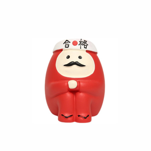 DIY Japanese groceries zakka graduation gift blessing qualified must-win Daruma INS resin crafts small ornaments
