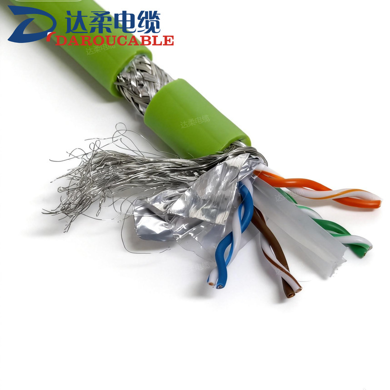 Soft cable TRVVSP shielded drag chain network cable industrial mobile installation wiring twisted signal is more stable Soft cable TRVVSP shielded drag chain network cable industrial mobile installation wiring twisted signal is more stable