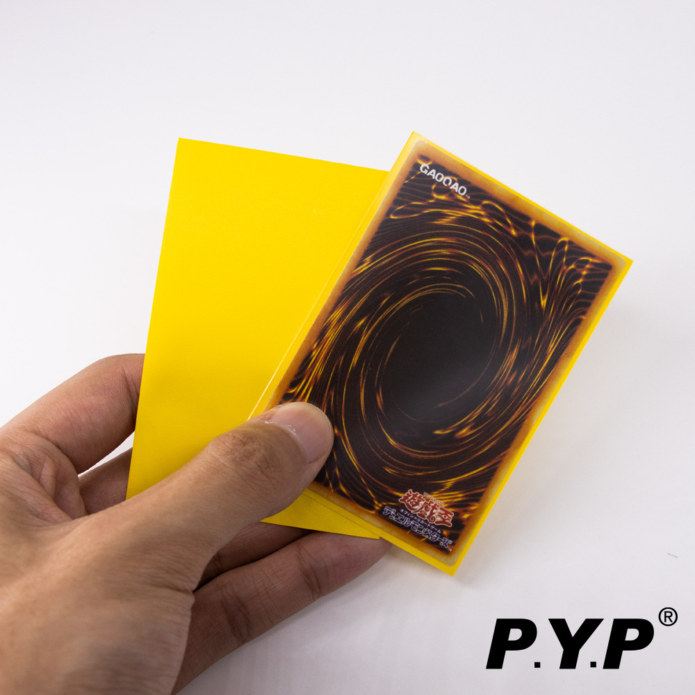 Cubierta de la tarjeta de juego King cubierta de la tarjeta de un solo color transparente película de tarjeta esmerilada para juegos de mesa