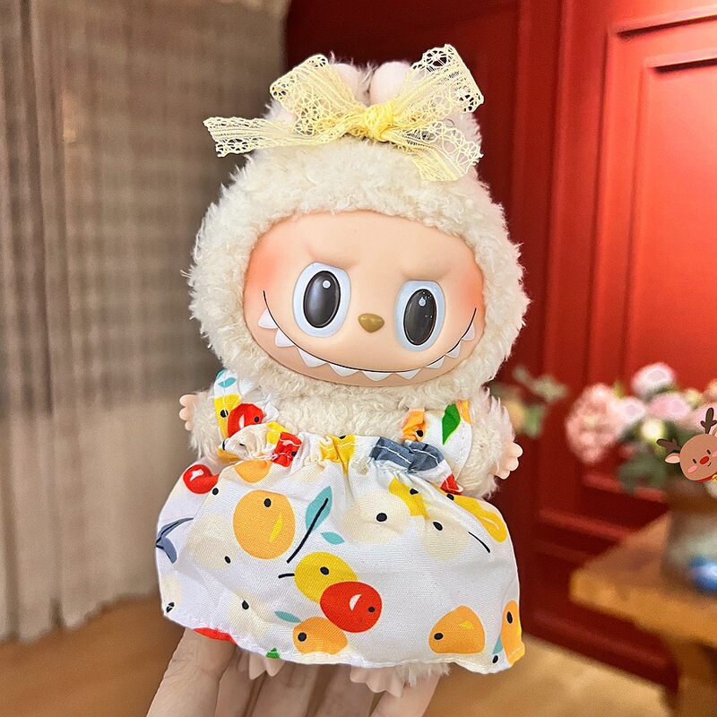 ラブブー ラブブー ベビー服 1代目、2代目、3代目 17cm ペンダント ぬいぐるみ 服セットのみに適しています。|undefined