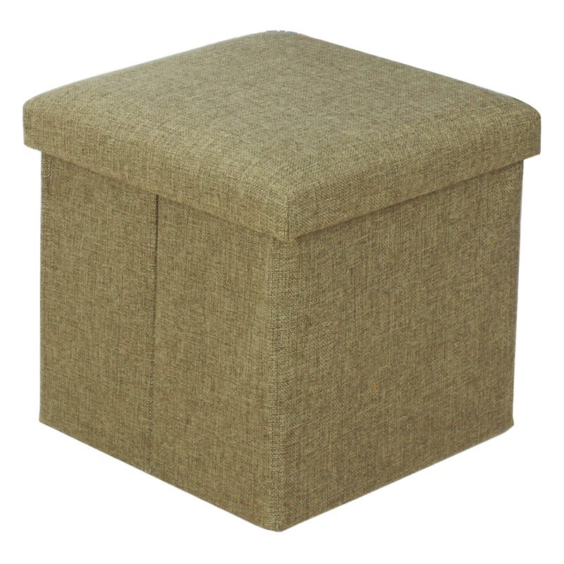 Многофункциональный складной табурет для пеленания обуви, тканевый табурет для хранения, оптовая продажа, прямоугольный табурет для хранения хлопка и льна, домашний ящик для хранения