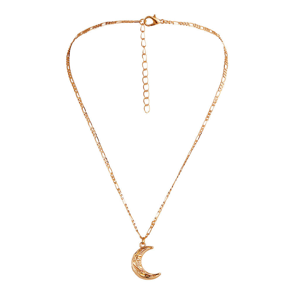 1 Piece Fashion Moon Alloy Plating Three-dimensional Women's Pendant Necklace display picture 5