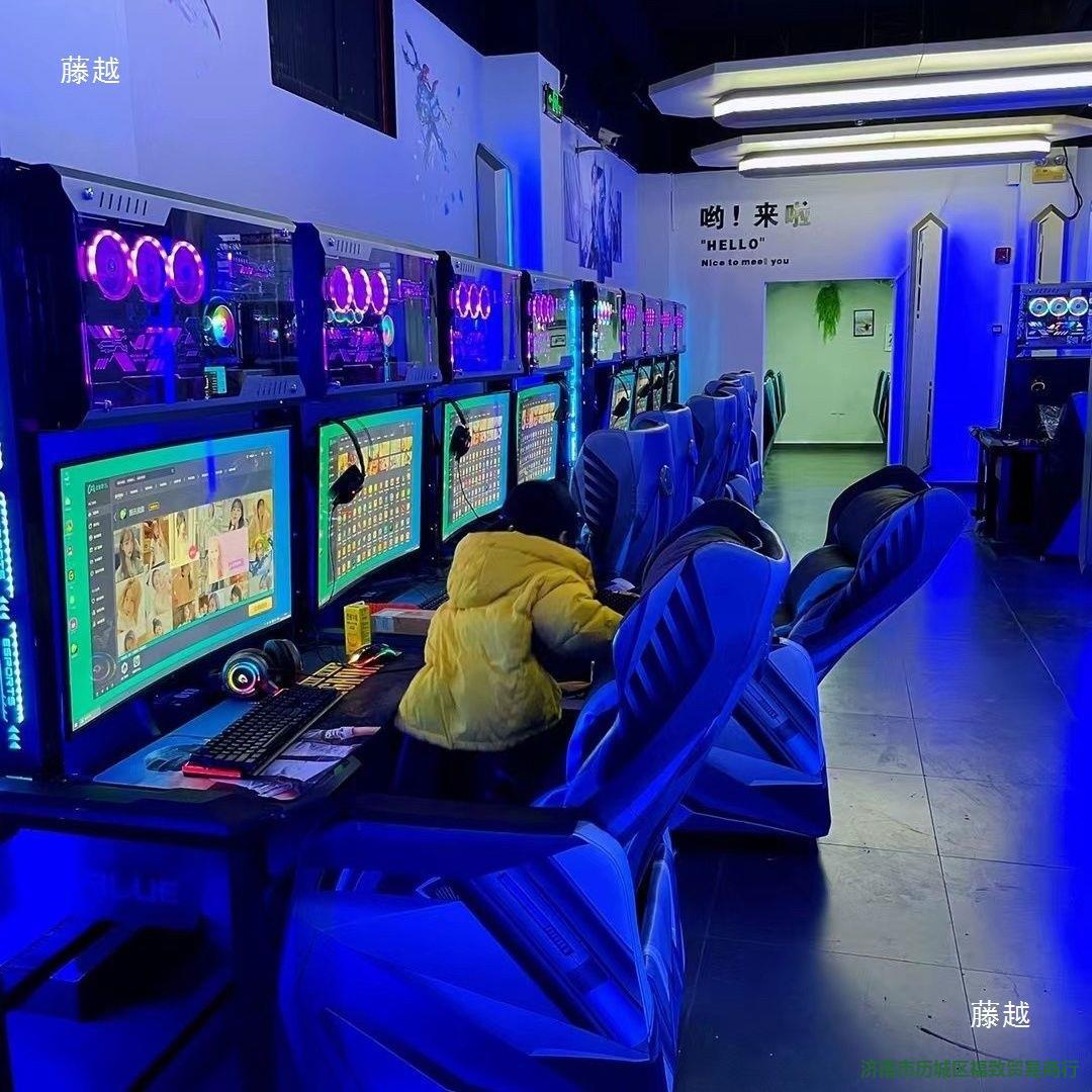 Trendy Internet Cafe Gaming Style Integrated Room Internet Cafe Sofa Table Computer Case Row Computer Desk Hotel E-Sports