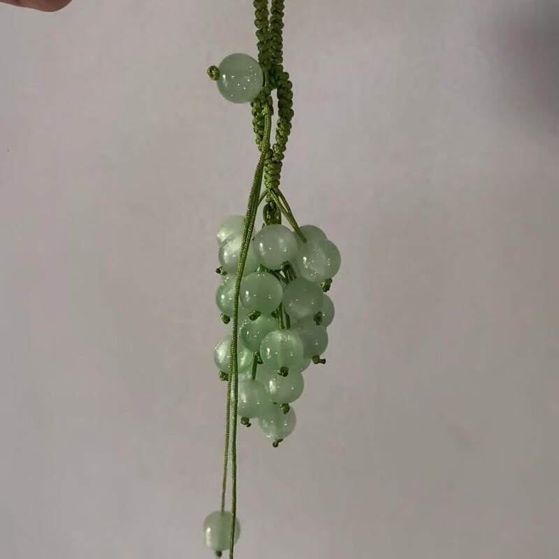 变色葡萄挂件diy清新编织包包挂件钥匙扣送男女朋友闺蜜创意礼物|undefined