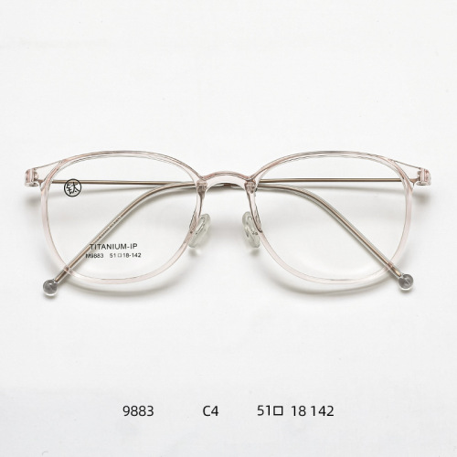Frame pure titanium ultra-light TR90 glasses anti-radiation glasses wholesale retro optical frame M9883