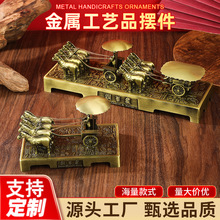 秦始皇陵铜车马摆件仿铜金属马车模型西安纪念品商务收藏桌面装饰