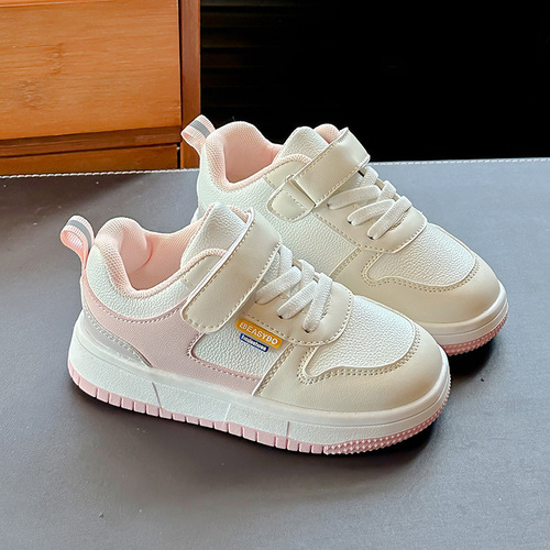 Children's board shoes autumn boys fashion sports shoes girls casual shoes middle and small children white shoes