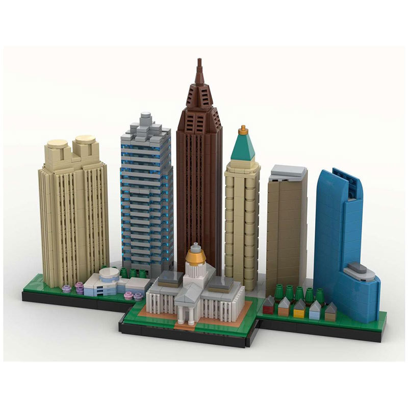 Bouwstenen stad wolkenkrabber model bouwpakket_voghion.com