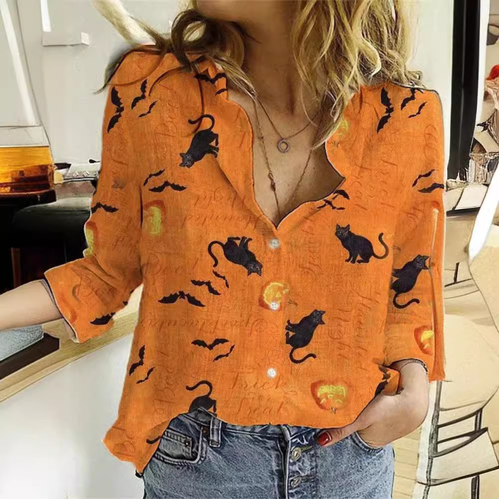 Camisetas de Moda Casual con Estampado y Cuello en V para Mujer, Primavera-Verano 2024, Comercio Exterior, eBay, Amazon image 2