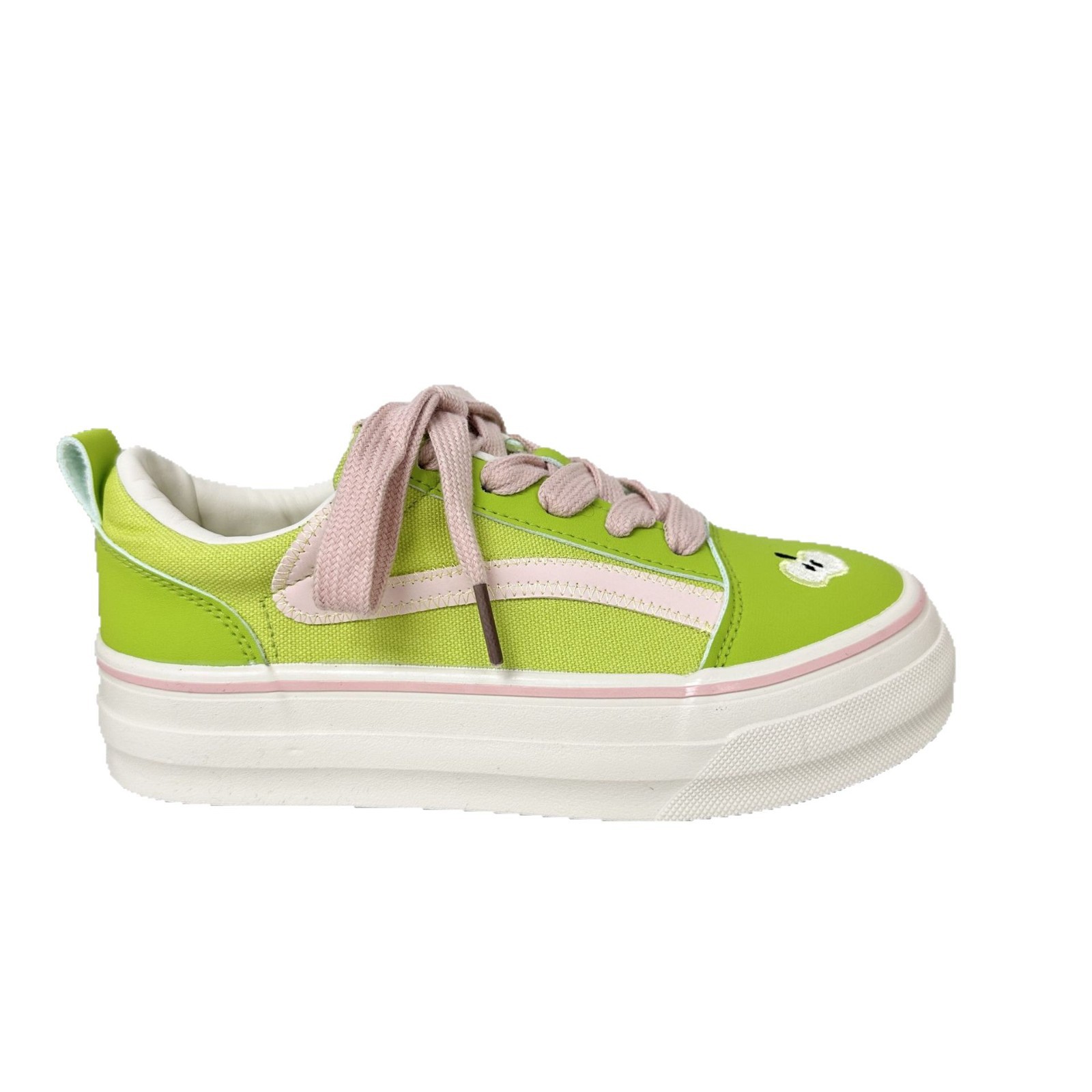Yuanbo Apple bordado 2025 nuevo estilo de escuela de zapatos de entrenamiento alemán de suela gruesa estilo universal de moda zapatos deportivos casuales