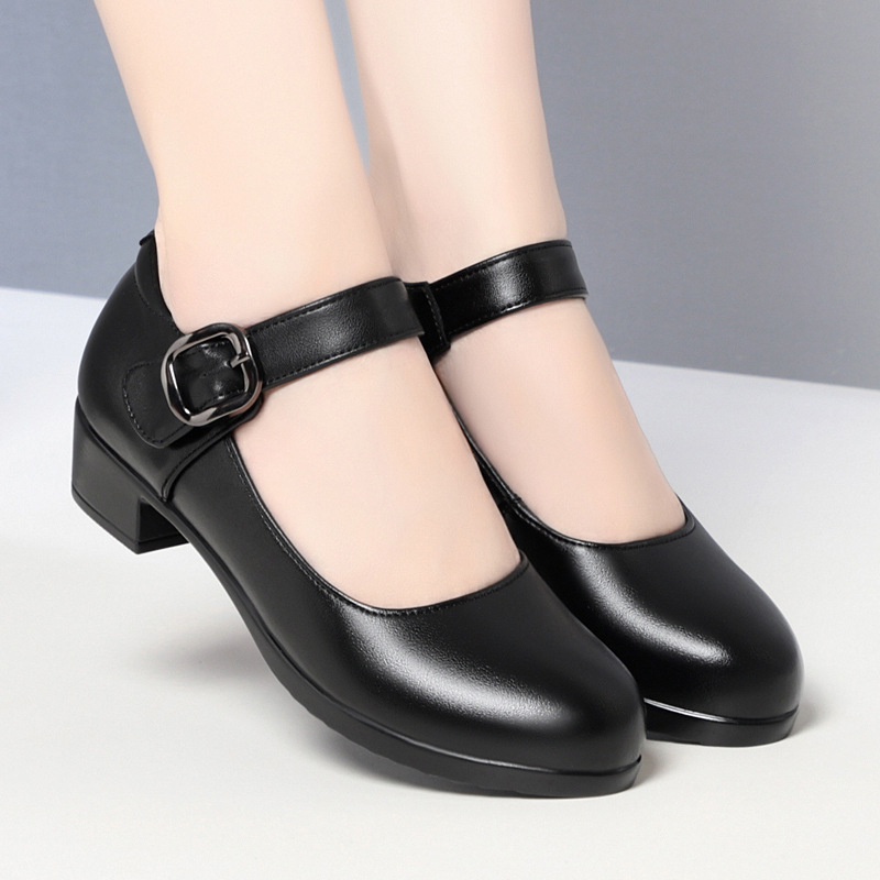 Spring and Autumn Genuine Leather Shoes for Middle-Aged and Elderly Mothers, Soft-Soled Single Shoes, Comfortable Mother's Shoes, Spring and Autumn Large Size Women's Shoes, Dance Shoes Spring and Autumn Genuine Leather Shoes for Middle-Aged and Elderly Mothers, Soft-Soled Single Shoes, Comfortable Mother's Shoes, Spring and Autumn Large Size Women's Shoes, Dance Shoes