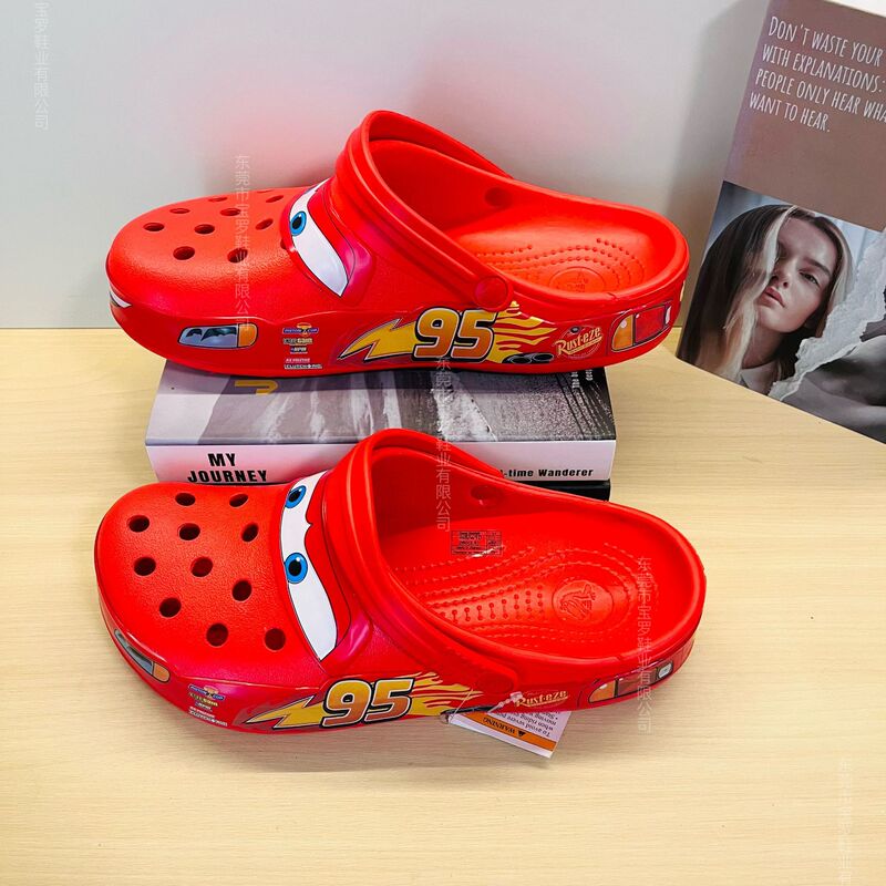 Mcqueen 95 Car-Themed Non-Flash Light Clogs for Men and Women, Printed Outdoor Sandals for Older Children, Beach Slippers Wholesale Direct Sales Mcqueen 95 Car-Themed Non-Flash Light Clogs for Men and Women, Printed Outdoor Sandals for Older Children, Beach Slippers Wholesale Direct Sales